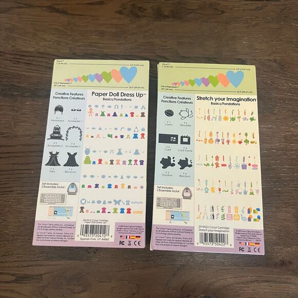 Cricut Provo Craft 2 Shapes Cartridges Bundle Scrapbooking, Art and Crafts - Picture 2 of 7